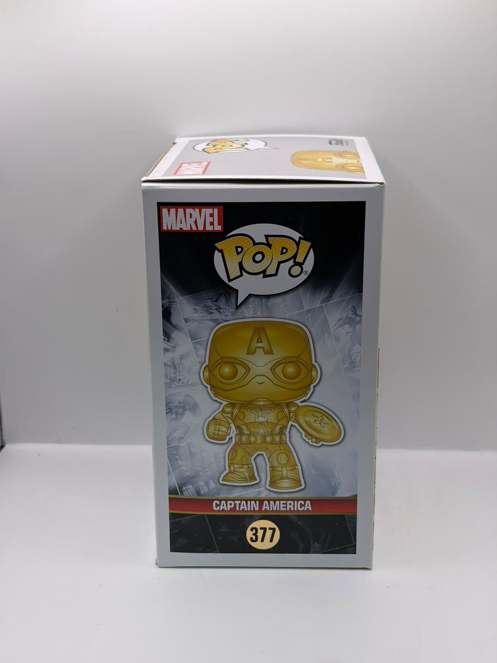Funko Pop! Marvel Studios 10th Anniversary Captain America #377 Gold