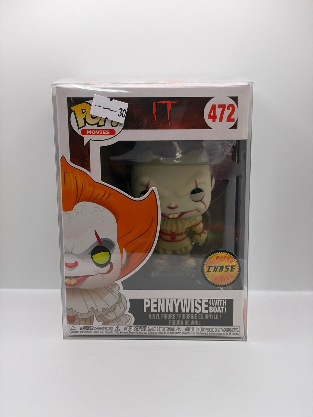 Funko Pop! Movies Pennywise with Boat Vinyl Figure #472 - Chase Edition