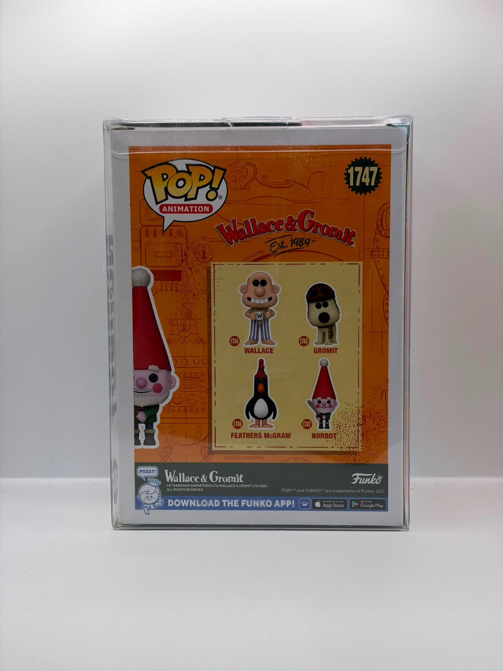 Funko Pop! Animation Wallace & Gromit Norbot Vinyl Figure #1747 Autographed
