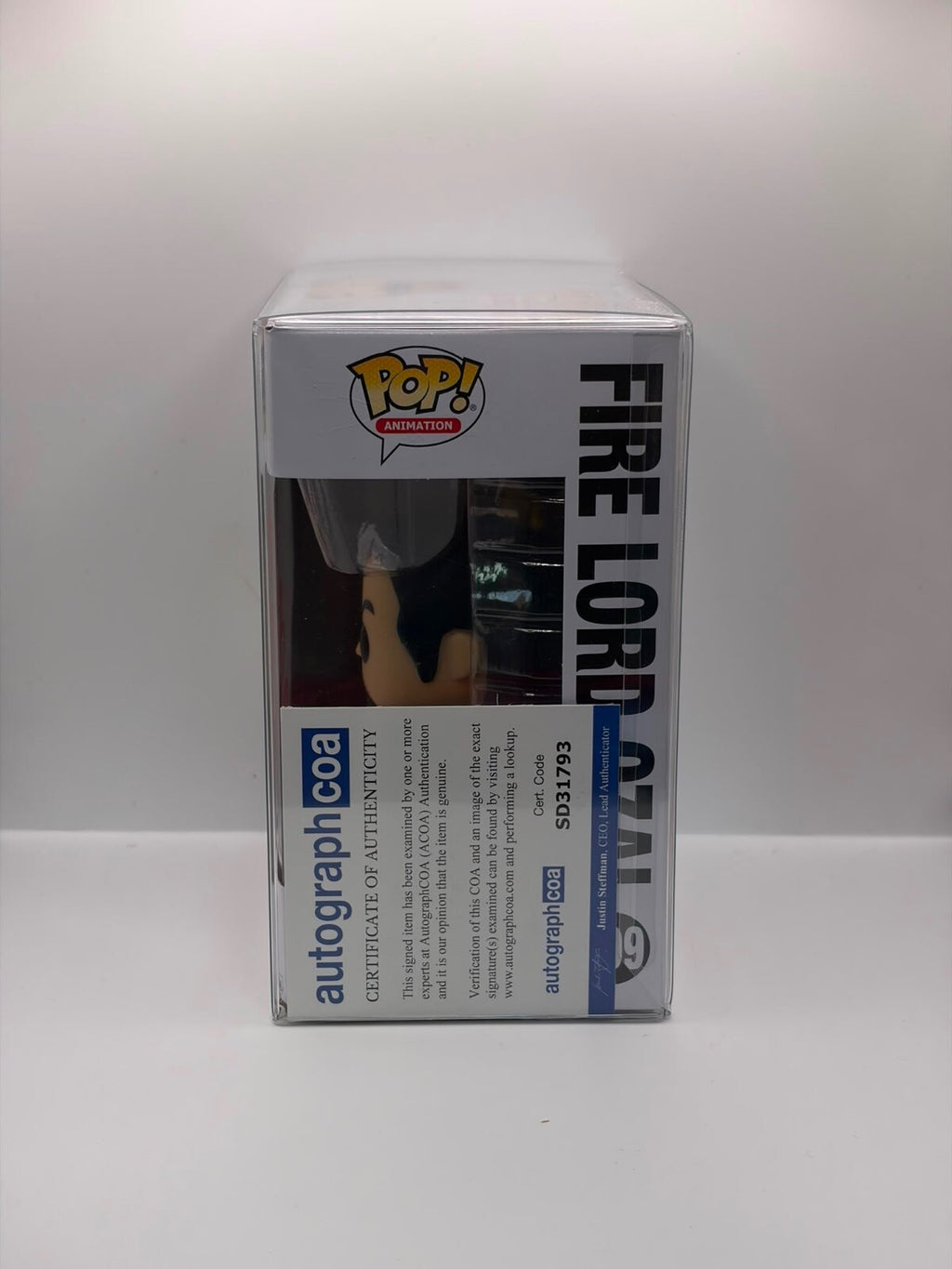 Funko Pop! Animation Avatar The Last Airbender Fire Lord Ozai #999 Signed