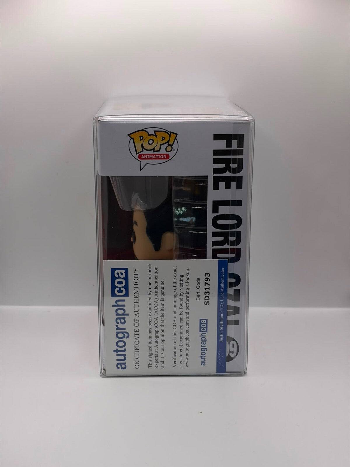 Funko Pop! Animation Avatar The Last Airbender Fire Lord Ozai #999 Signed