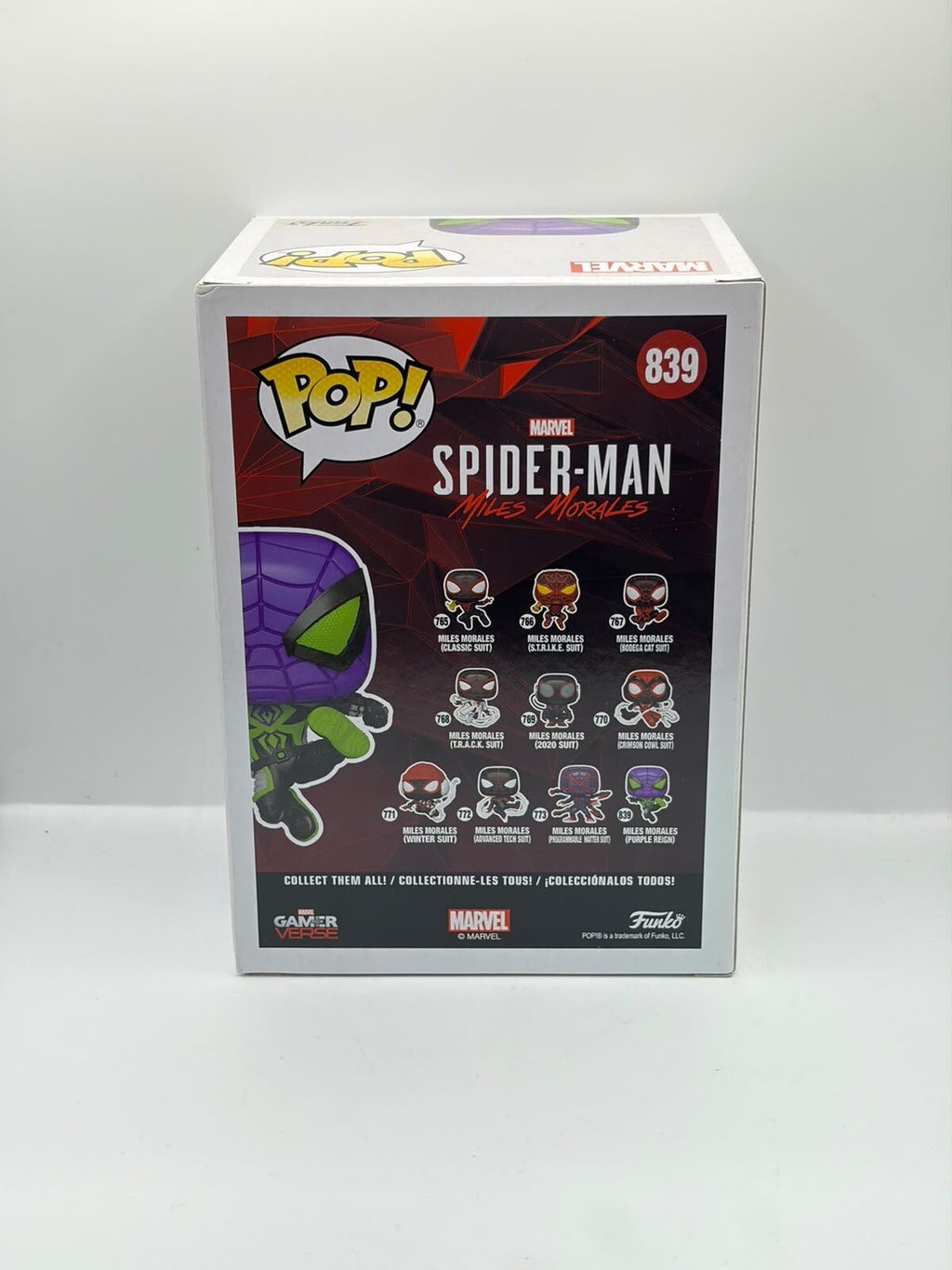 Funko Pop! Marvel Spider-Man: Miles Morales (Purple Reign) #839 Vinyl Figure
