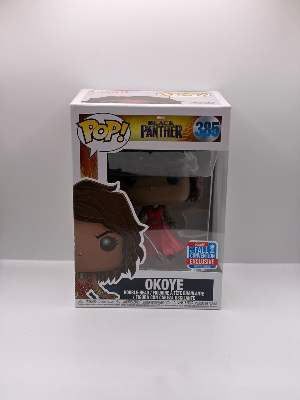 Funko Pop! Marvel Black Panther Okoye #385 Fall Convention Exclusive