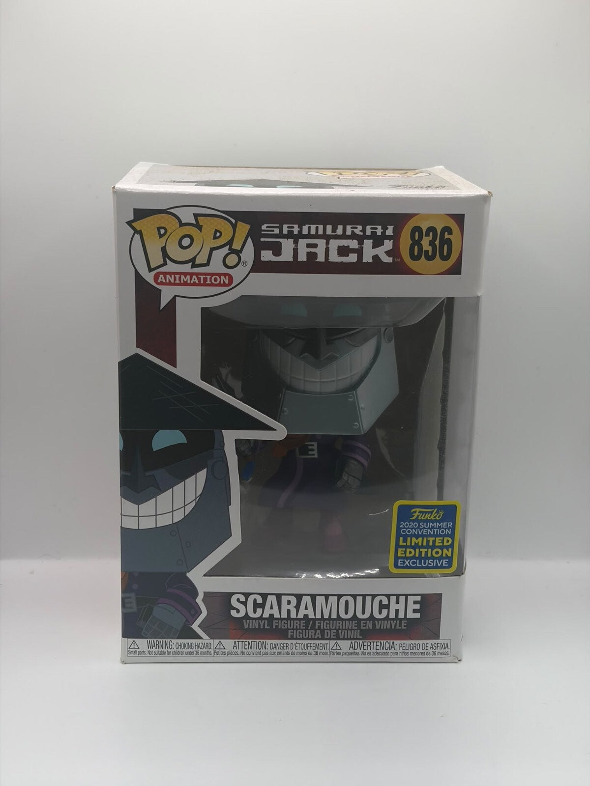 Funko Pop! Animation Samurai Jack Scaramouche Vinyl Figure #836 Limited Edition Exclusive