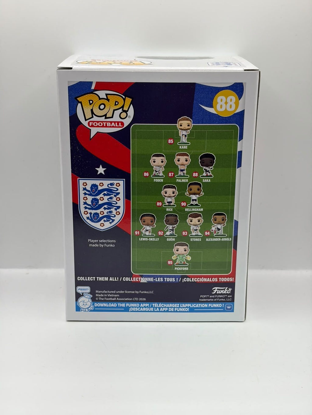 Funko Pop! Football Bukayo Saka Vinyl Figure #88 - England National Team
