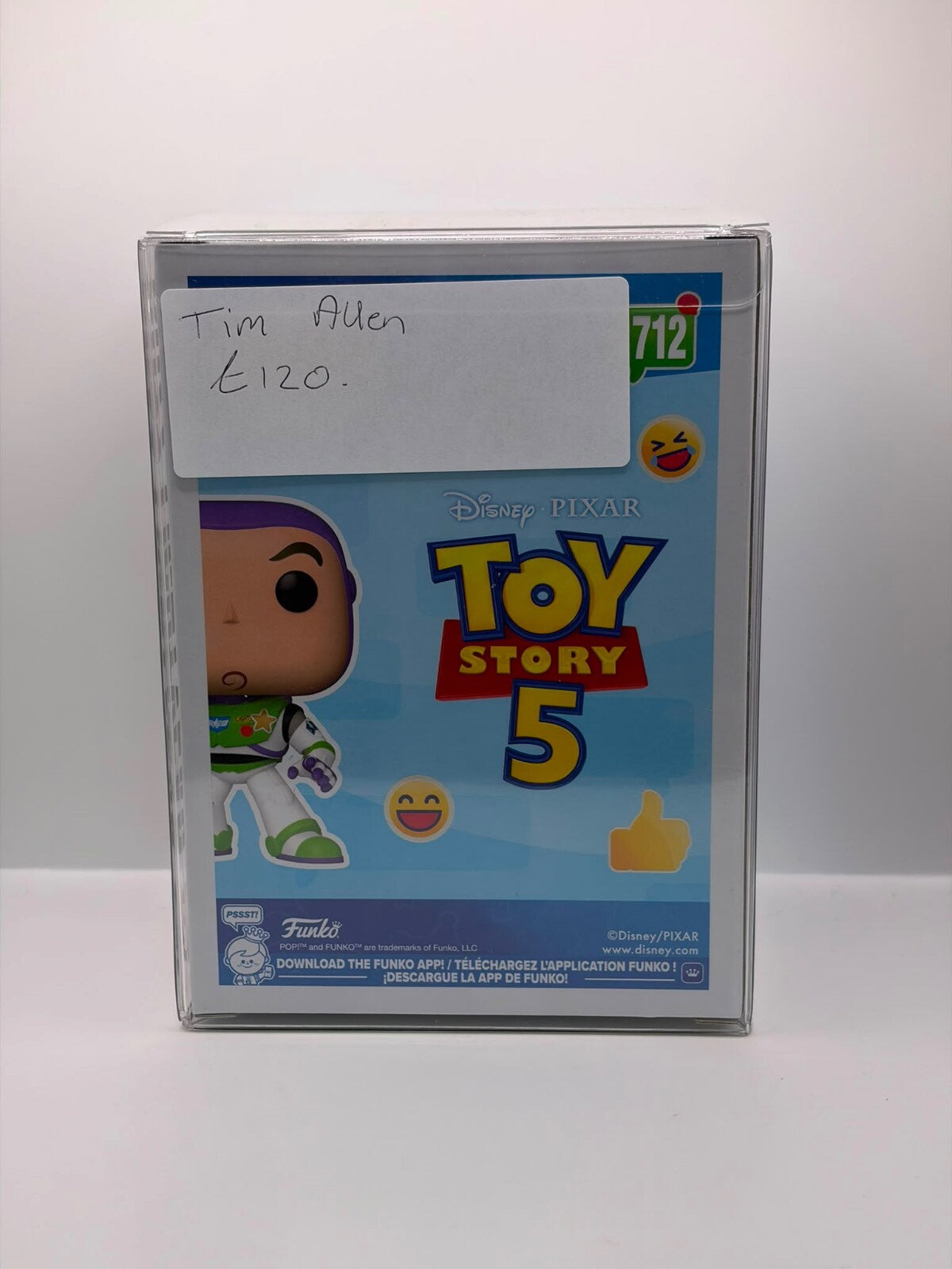Funko Pop! Disney Pixar Toy Story 5 Buzz Lightyear Vinyl Figure #1712 Signed