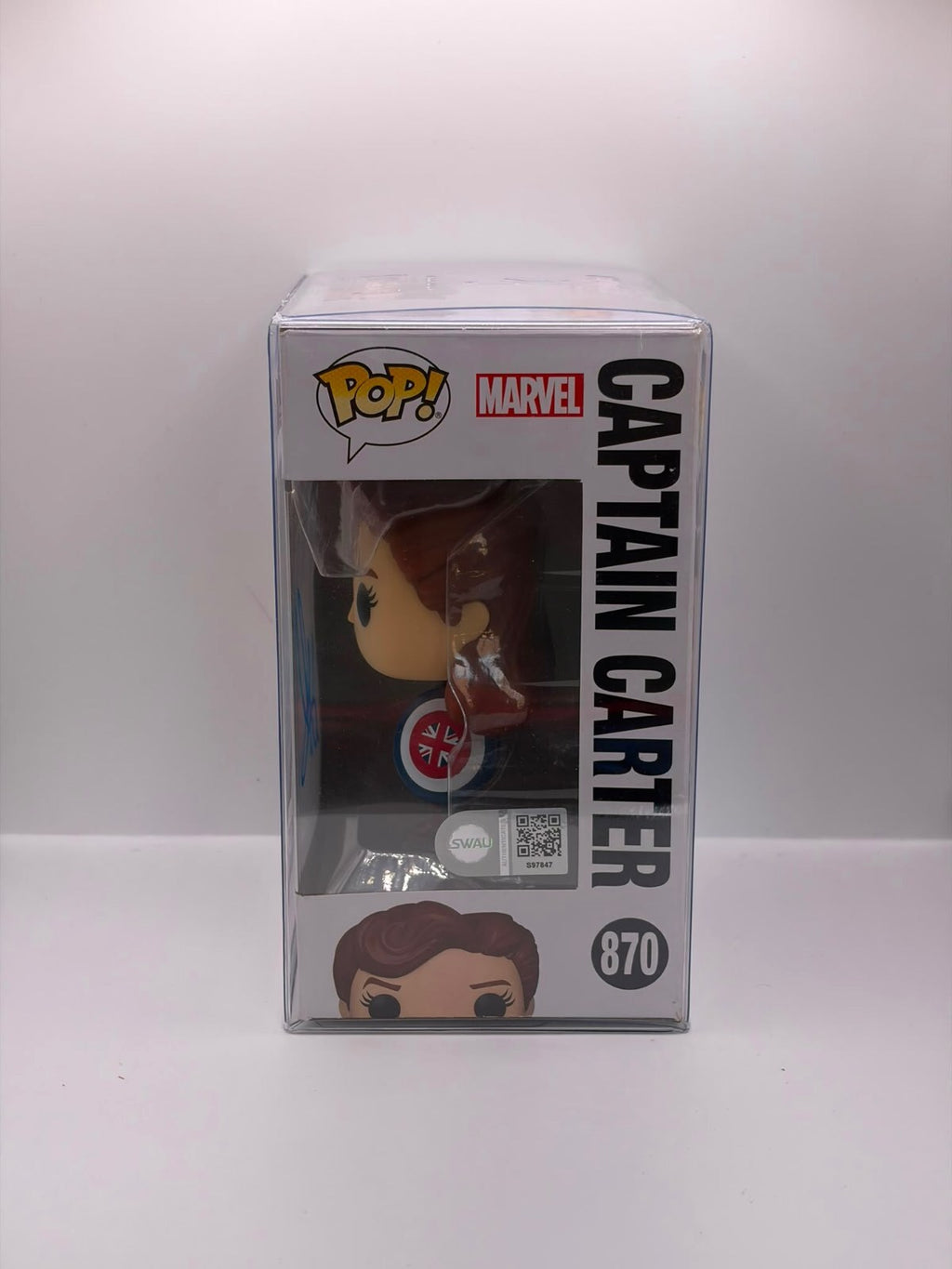 Funko Pop! Marvel What If...? Captain Carter Vinyl Figure #870 - Signed