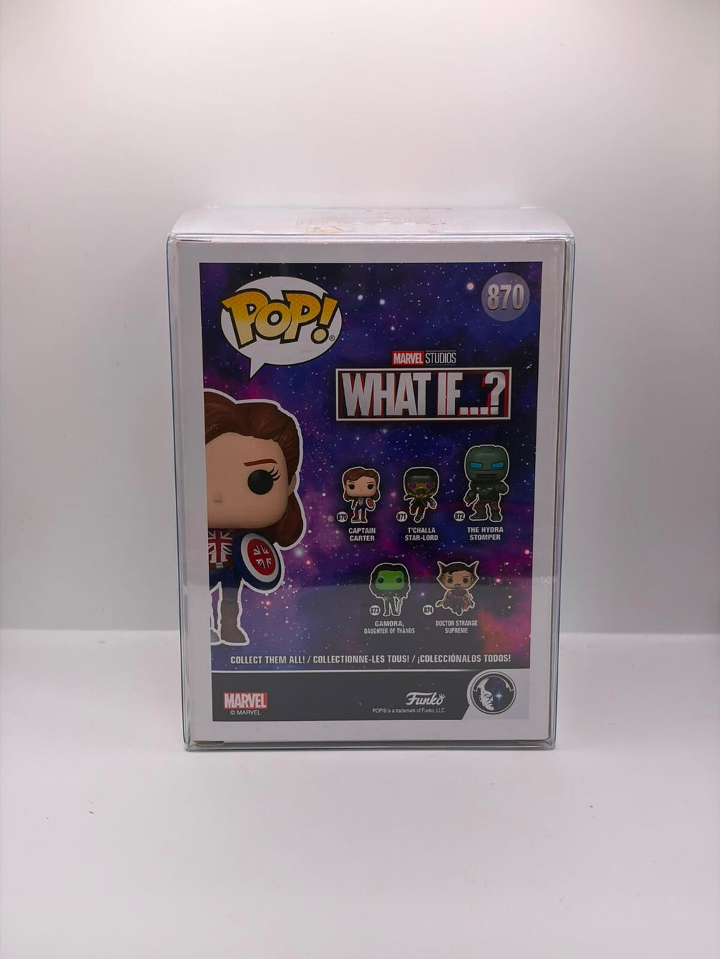 Funko Pop! Marvel What If...? Captain Carter Vinyl Figure #870 - Signed