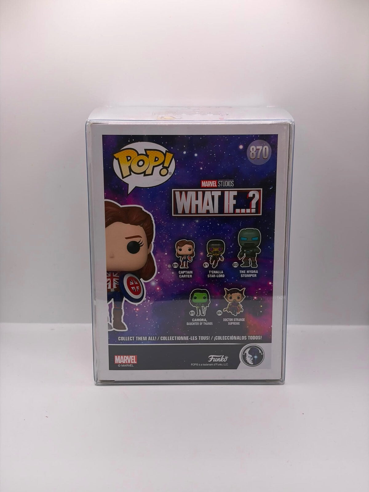 Funko Pop! Marvel What If...? Captain Carter Vinyl Figure #870 - Signed