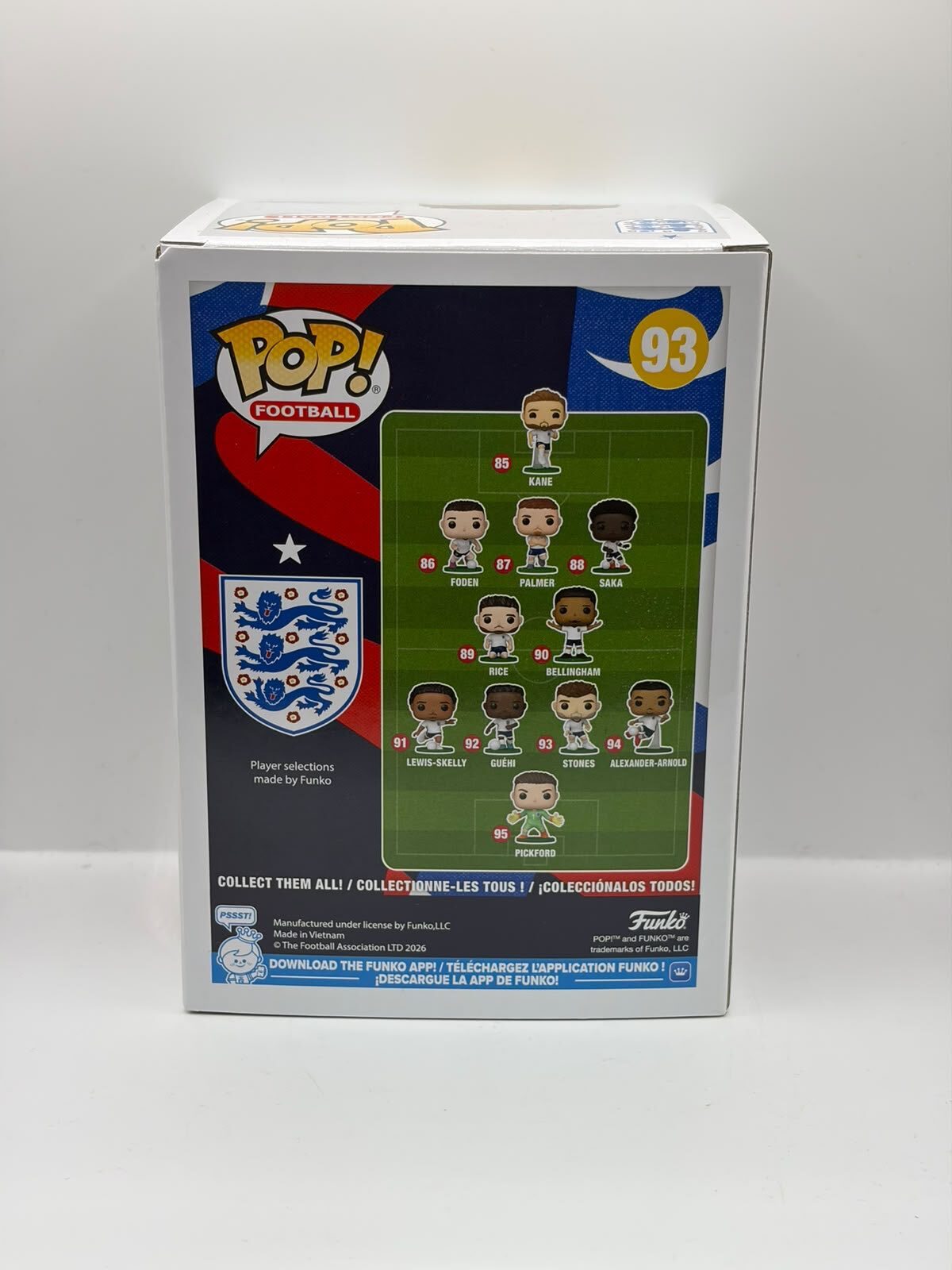 Funko Pop! Football John Stones Vinyl Figure #93