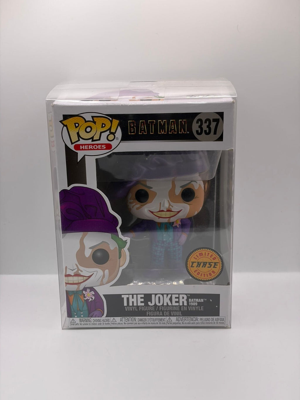 Funko Pop! Heroes The Joker Batman 1989 Vinyl Figure #337 Chase Edition