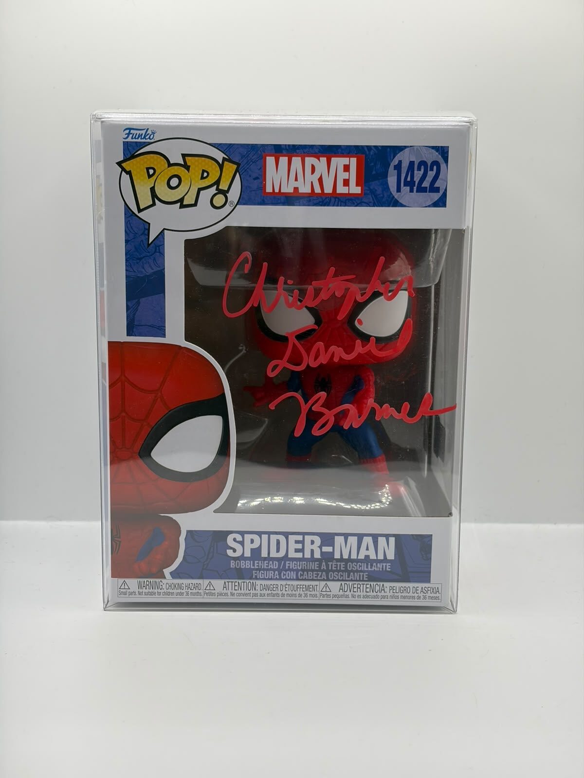 Funko Pop! Marvel Spider-Man #1422 Signed Collectible Figure