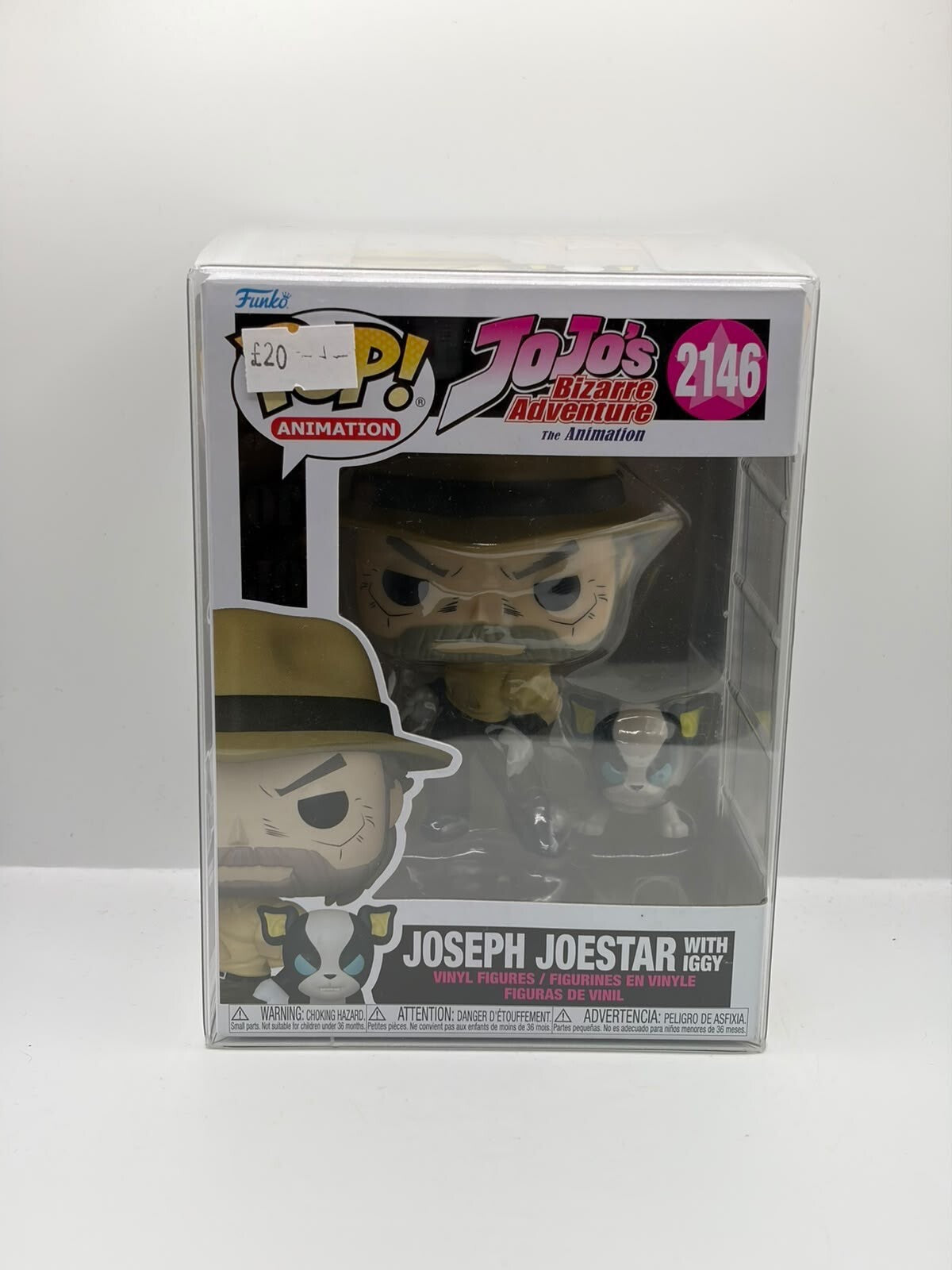Funko Pop! JoJo’s Bizarre Adventure Joseph Joestar with Iggy #2146 Vinyl Figure