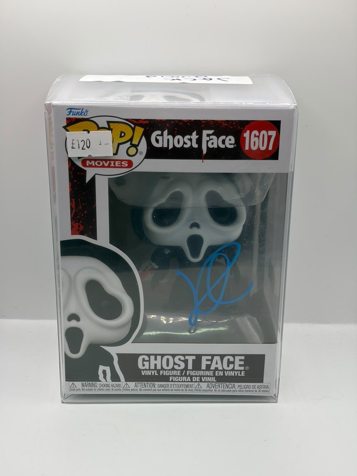 Funko Pop! Movies Ghost Face #1607 Vinyl Figure in Box, Signed