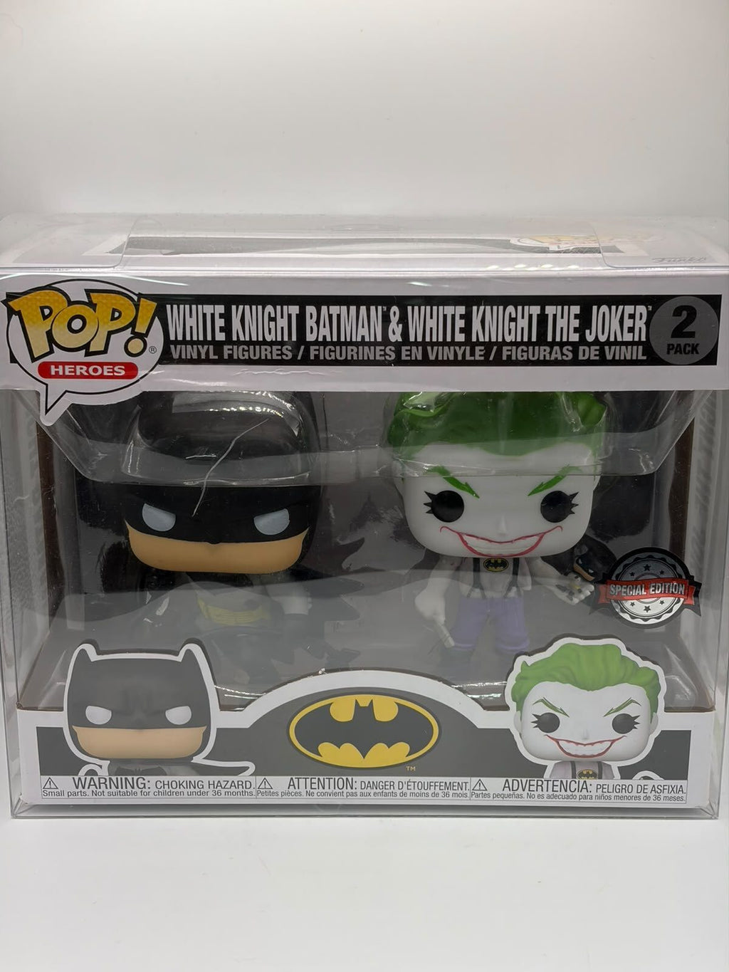 Funko Pop! Heroes White Knight Batman & White Knight The Joker 2-Pack
