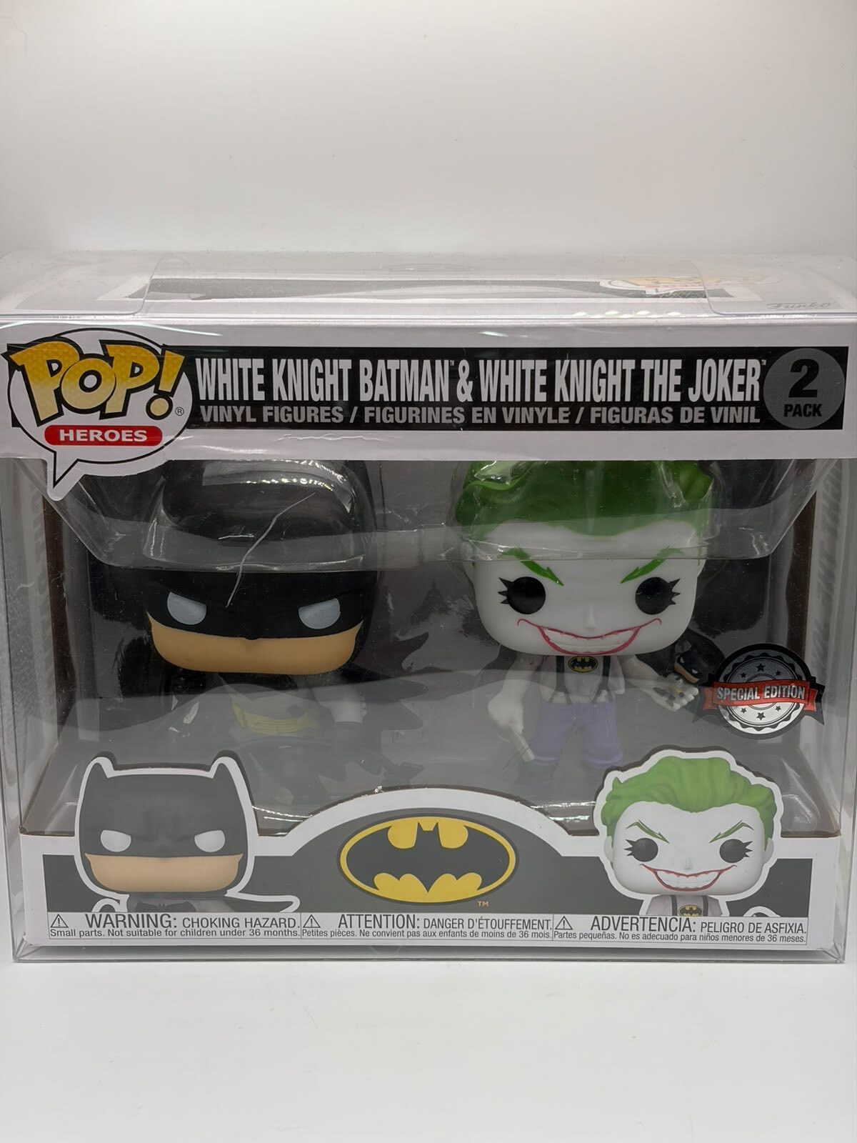 Funko Pop! Heroes White Knight Batman & White Knight The Joker 2-Pack