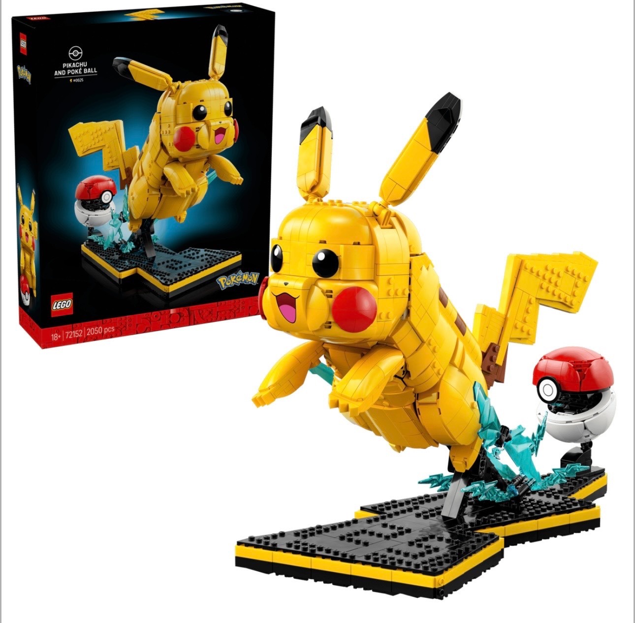 LEGO Pokémon Pikachu and Poké Ball 72152