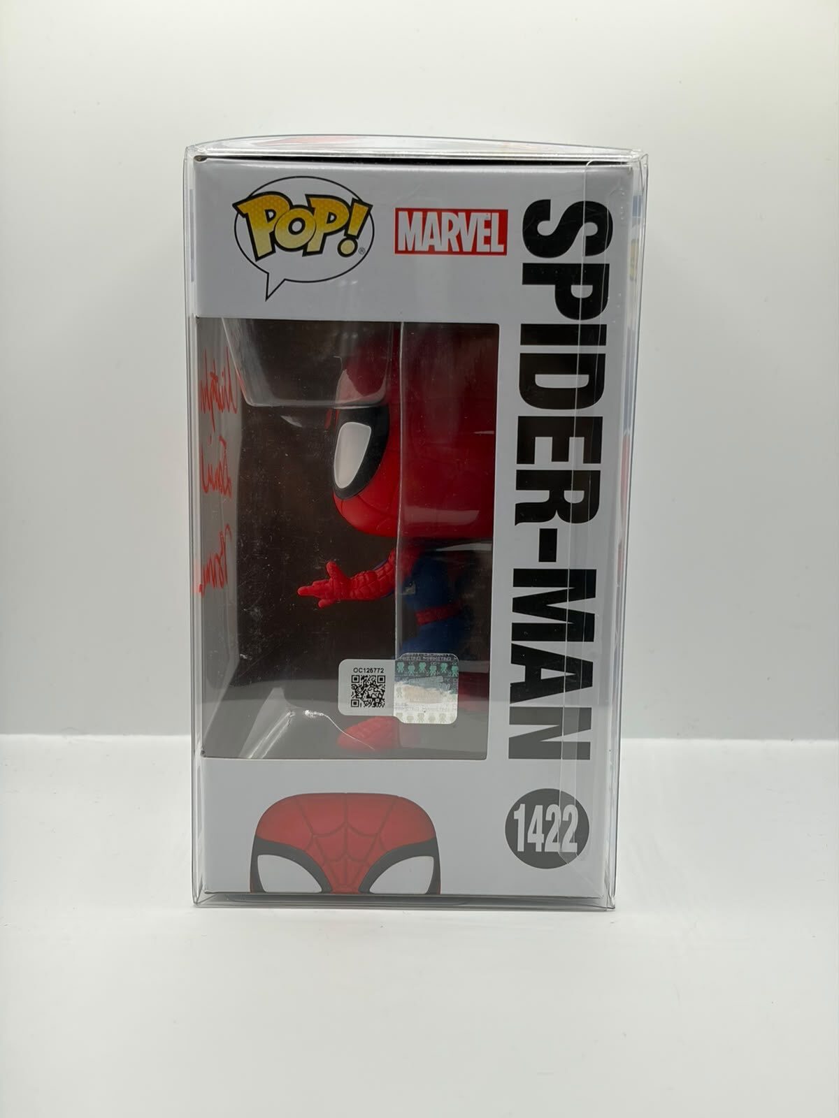 Funko Pop! Marvel Spider-Man #1422 Signed Collectible Figure
