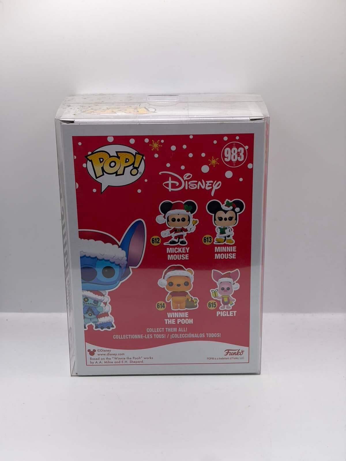 Funko Pop! Disney Santa Stitch with Scrump #983 ECVP Exclusive Special Edition