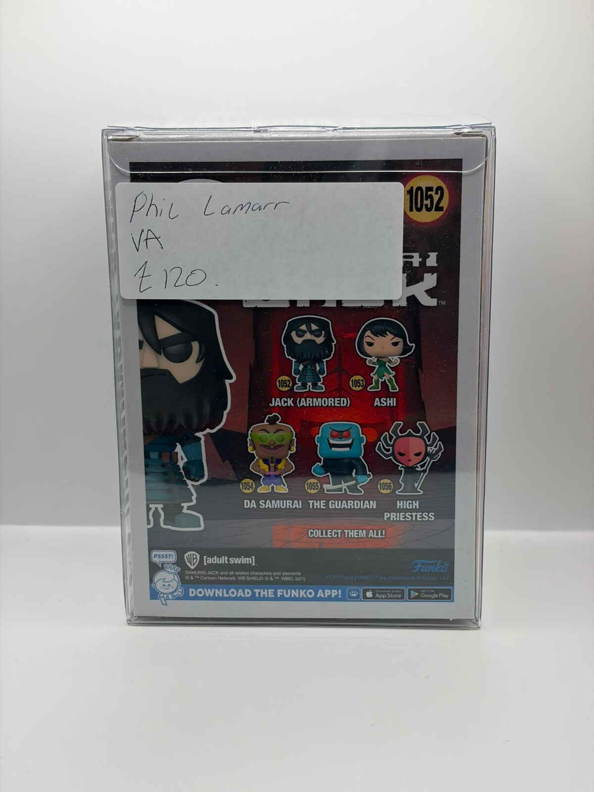 Funko Pop! Animation Samurai Jack #1052 Jack (Armoured) Signed