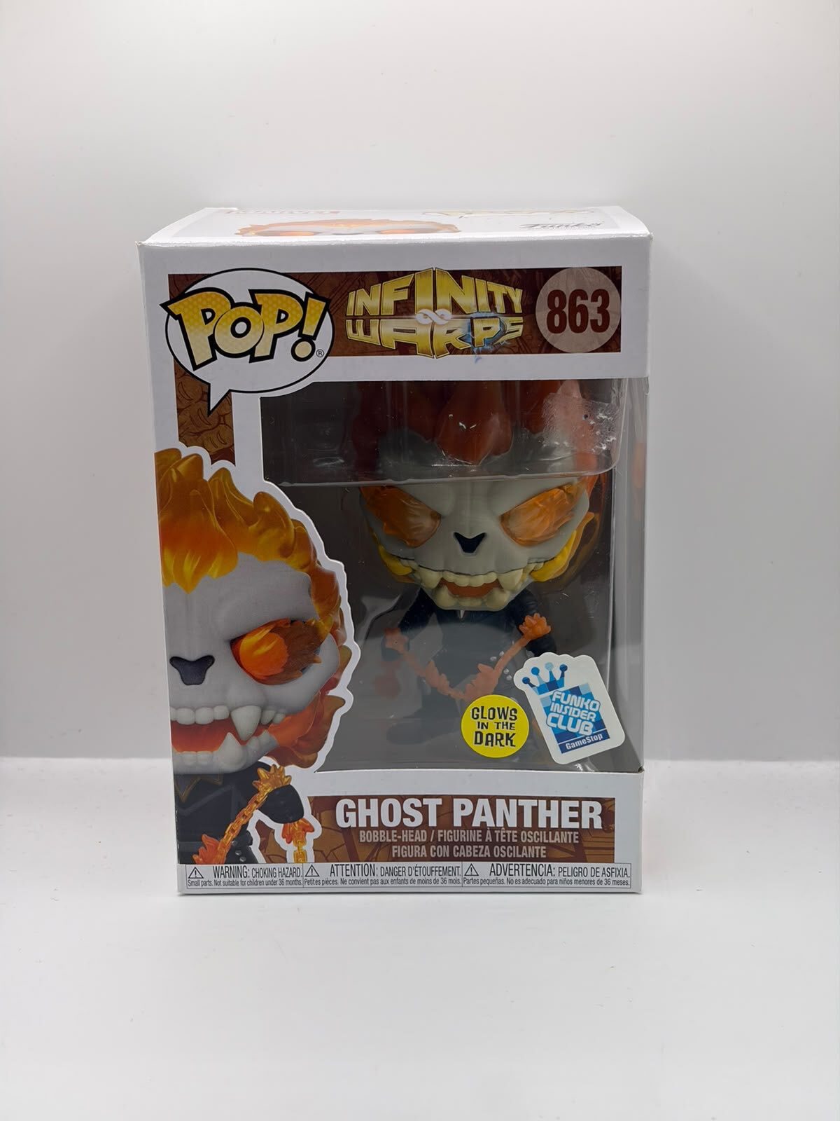 Funko Pop! Marvel Ghost Panther #863 Infinity Warps Glow in the Dark