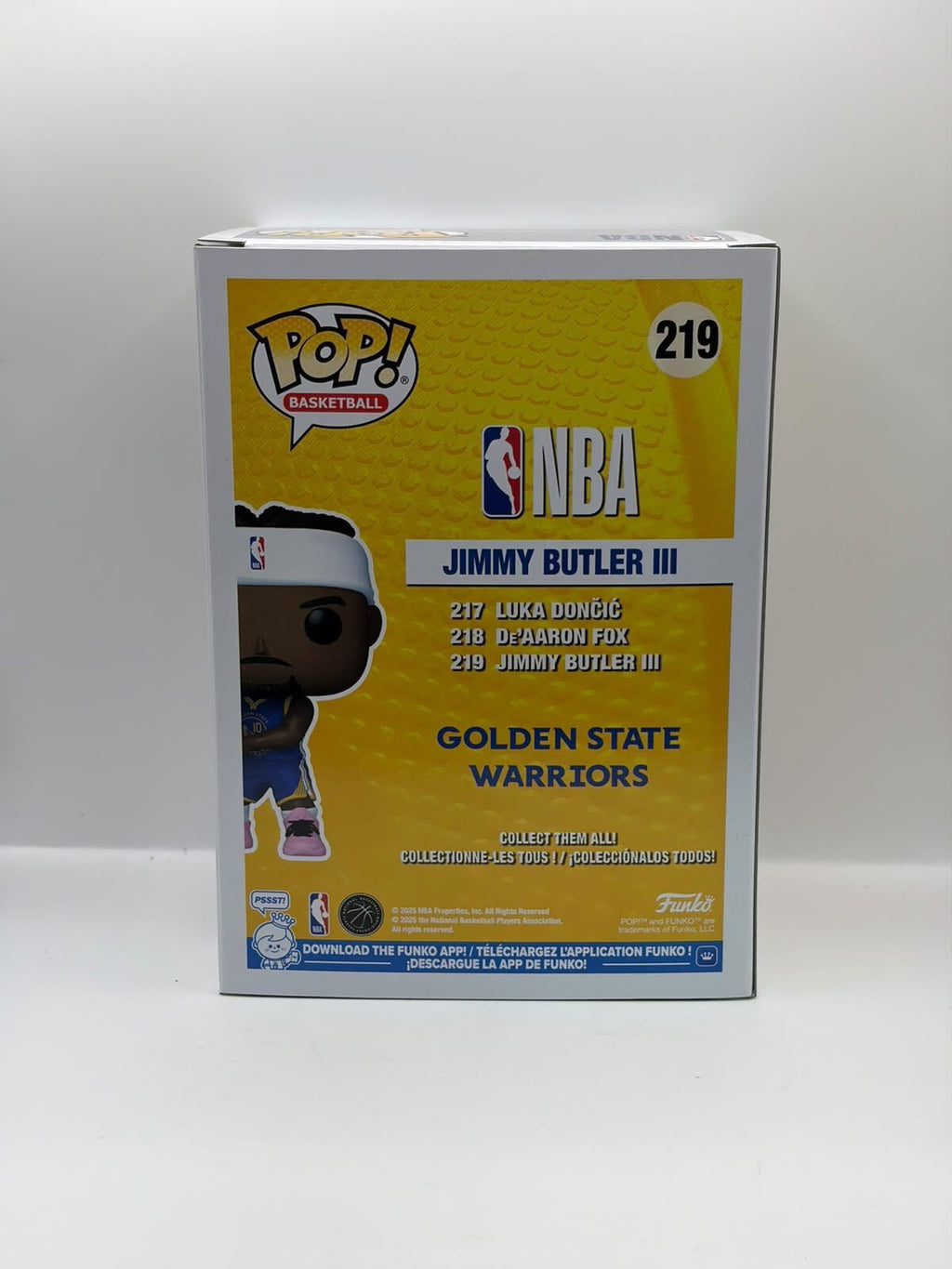 Funko Pop! Basketball Jimmy Butler III Vinyl Figure #219 Golden State Warriors