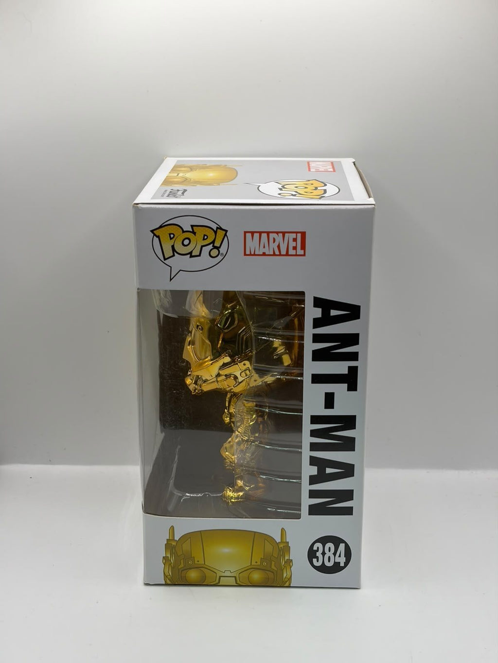 Funko Pop! Marvel Studios Ant-Man #384 Gold Metallic Vinyl Figure in Box