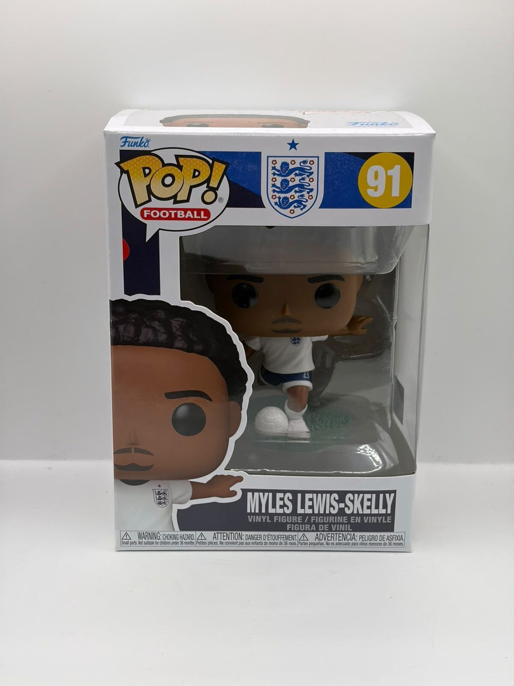 Funko Pop! Football Myles Lewis-Skelly Vinyl Figure #91 England National Team
