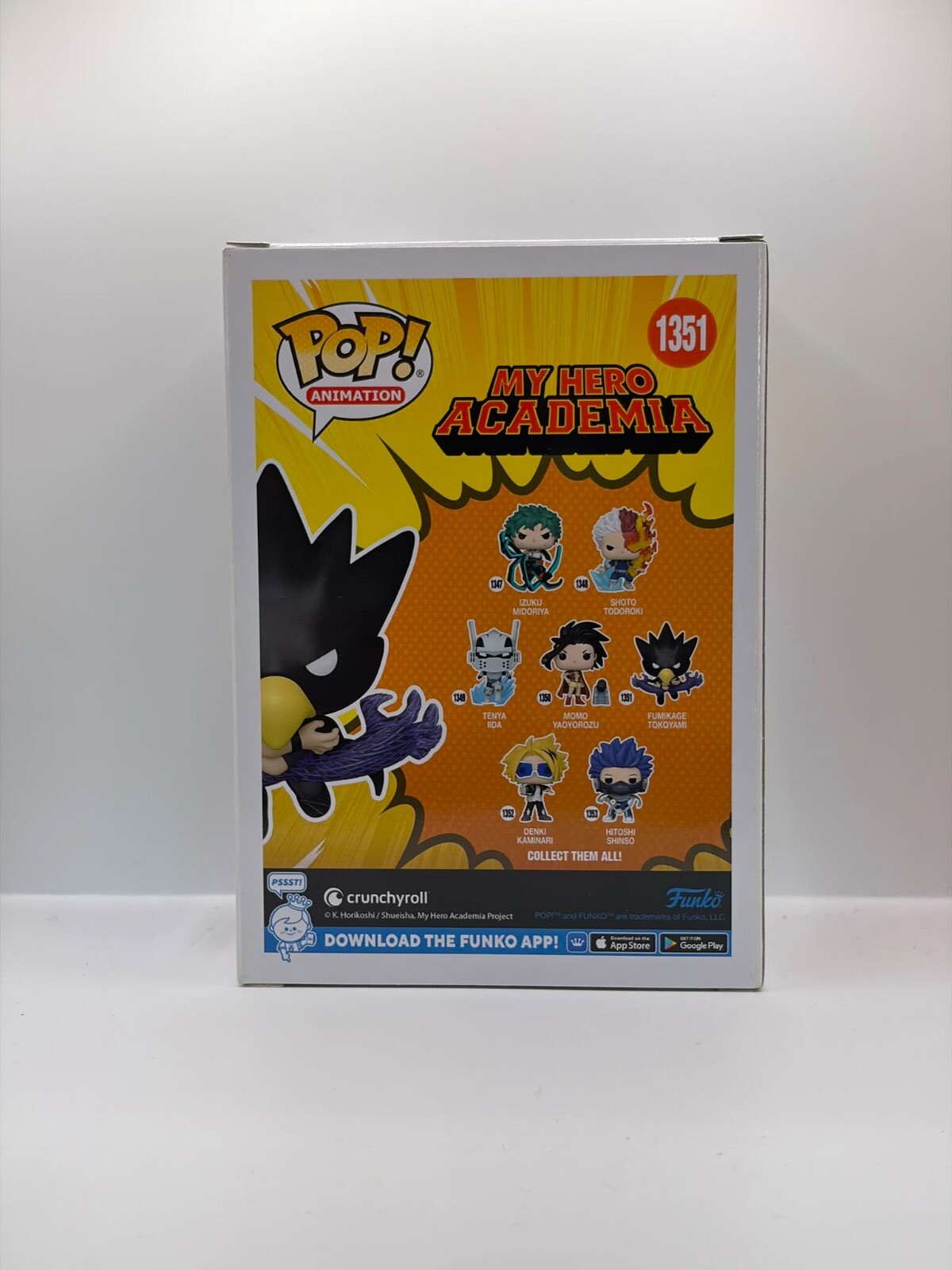 Funko Pop! Animation My Hero Academia Fumikage Tokoyami Vinyl Figure #1351