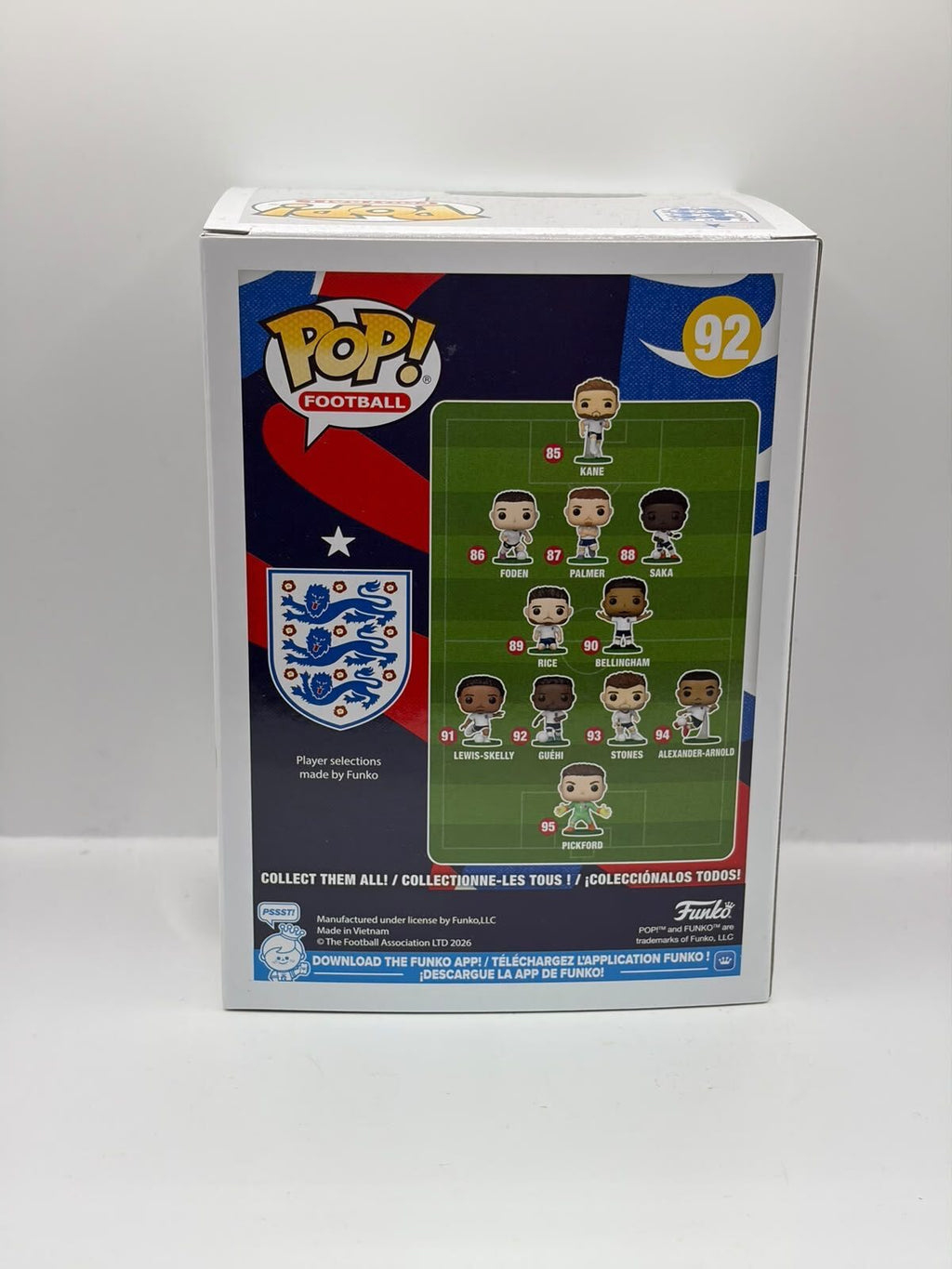 Funko Pop! Football Marc Guéhi Vinyl Figure #92 England National Team