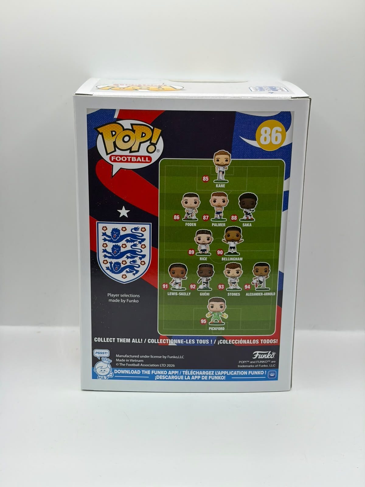 Funko Pop! Football Phil Foden Vinyl Figure #86 - England National Team