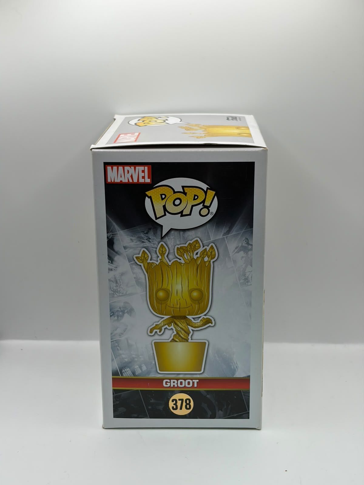 Funko Pop! Marvel Studios 10th Anniversary Groot #378 Gold Chrome