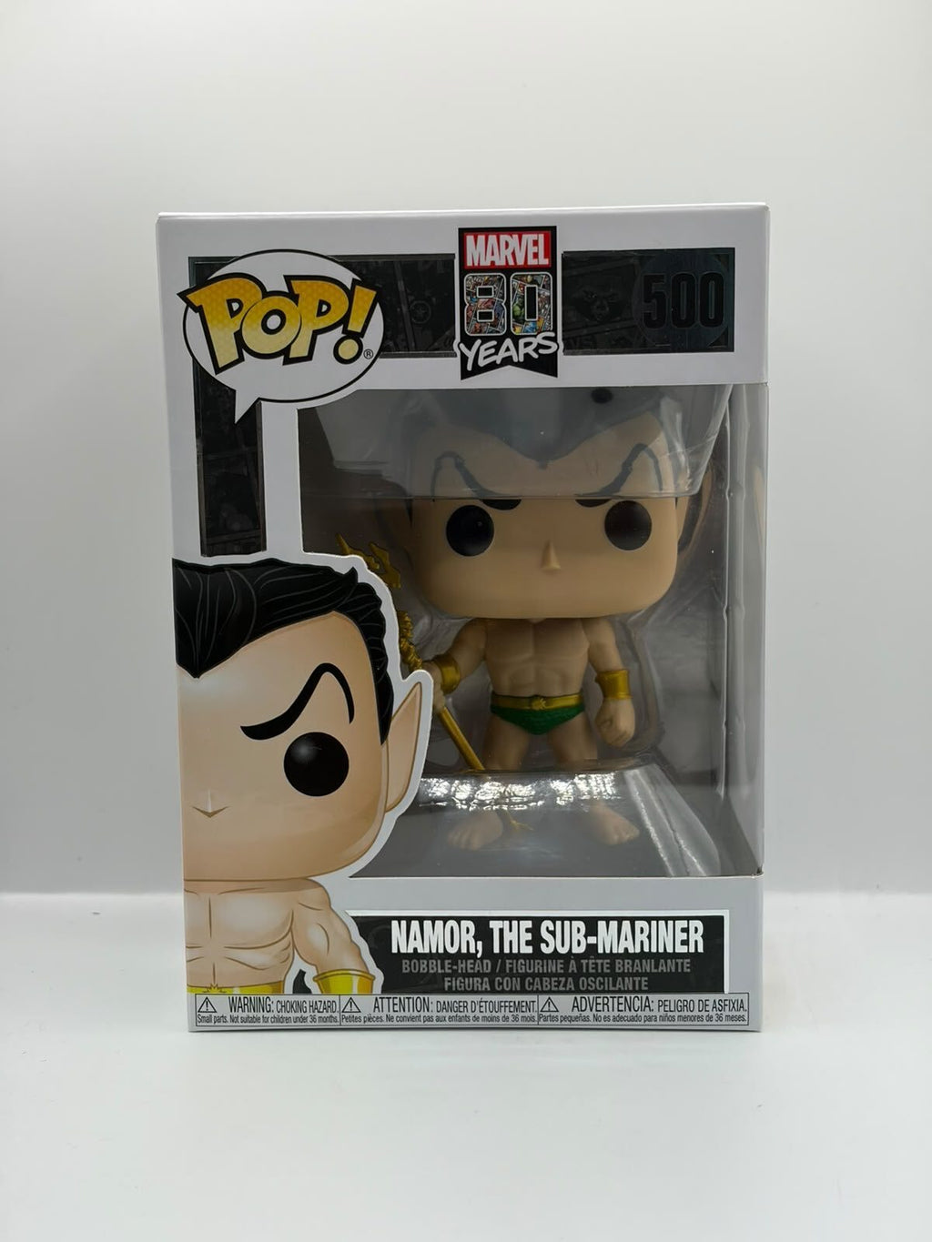 Funko Pop! Marvel 80 Years Namor The Sub-Mariner #500 Vinyl Figure