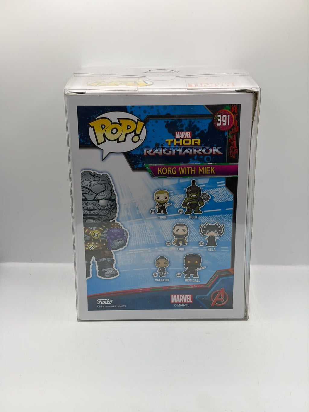 Funko Pop! Marvel Thor: Ragnarok Korg with Miek #391 Fall Convention Exclusive