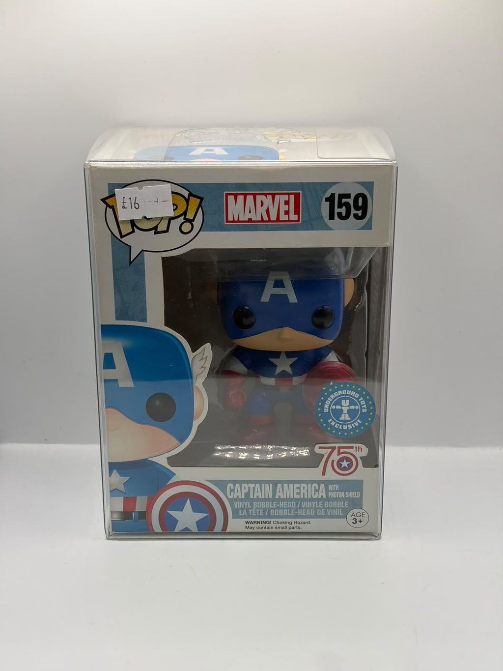 Funko Pop! Marvel Captain America #159 75th Anniversary