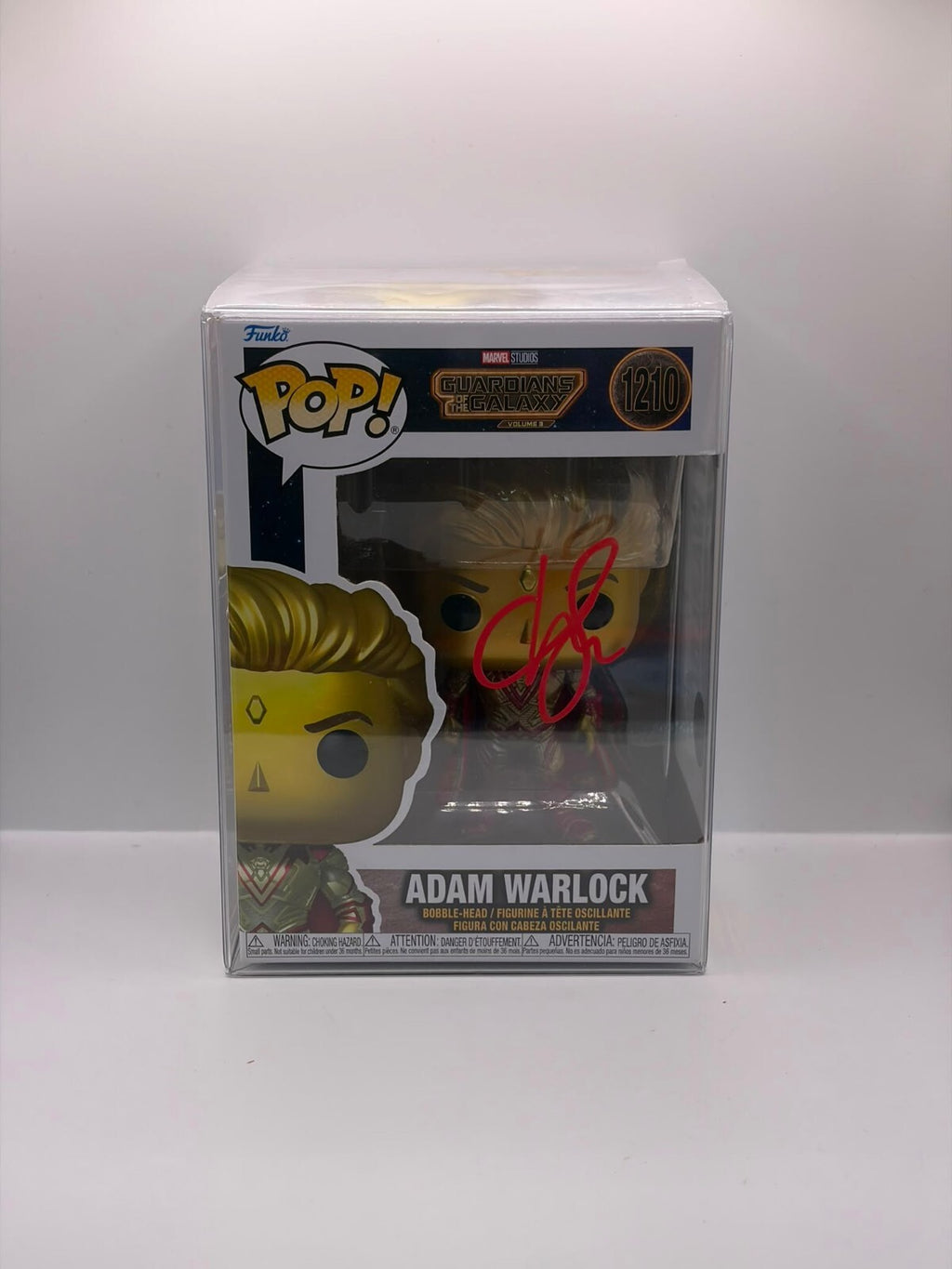 Funko Pop! Marvel Guardians of the Galaxy Adam Warlock #1210 Vinyl Figure Signed