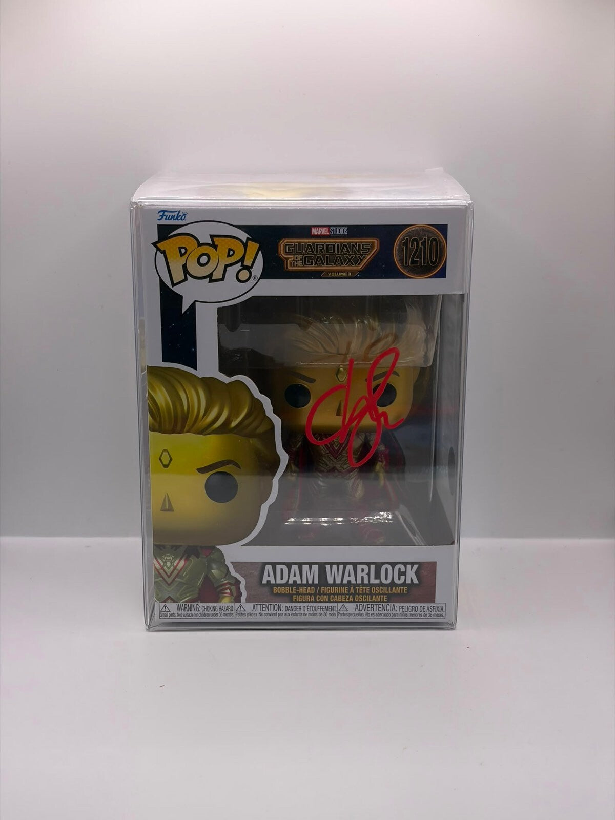 Funko Pop! Marvel Guardians of the Galaxy Adam Warlock #1210 Vinyl Figure Signed