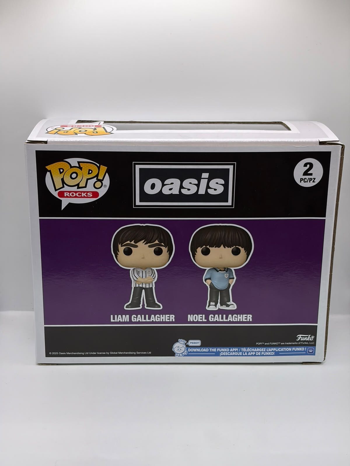 Funko Pop! Rocks Oasis Liam & Noel Gallagher 2-Pack