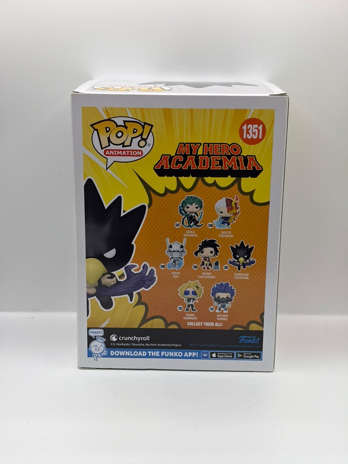 Funko Pop! Animation My Hero Academia Fumikage Tokoyami Vinyl Figure #1351