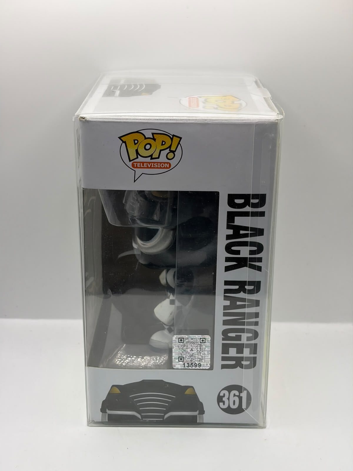 Funko Pop! Television Mighty Morphin Power Rangers Black Ranger #361 Signed Vinyl Figure