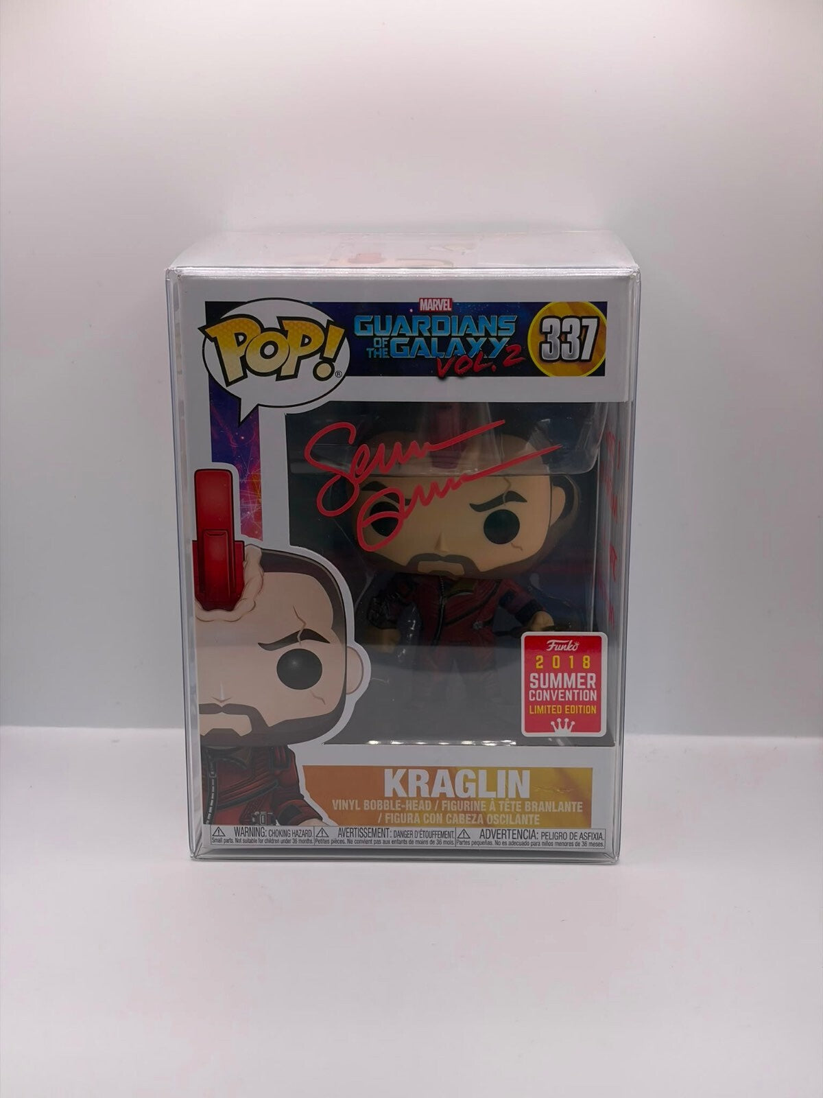 Funko Pop! Marvel Guardians of the Galaxy Vol. 2 Kraglin #337 Limited Edition Signed