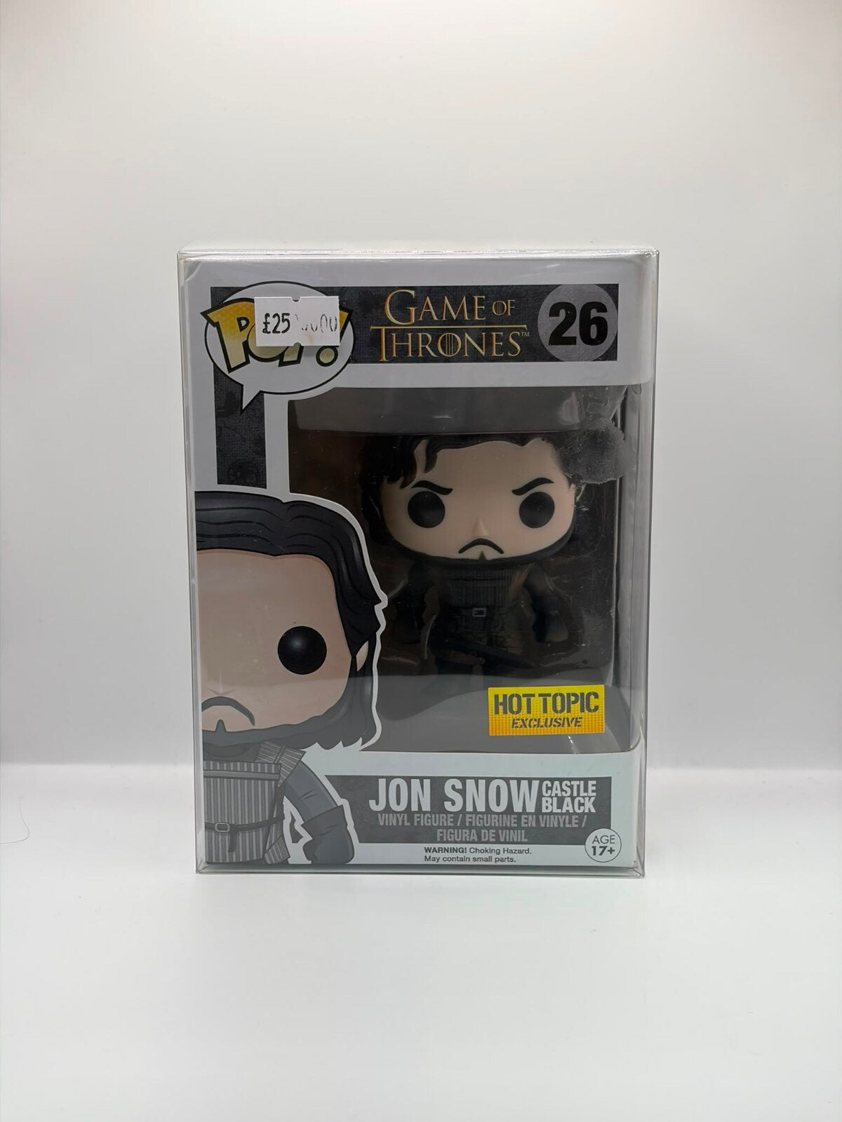 Funko Pop! Game of Thrones Jon Snow Castle Black Vinyl Figure #26 Hot Topic Exclusive