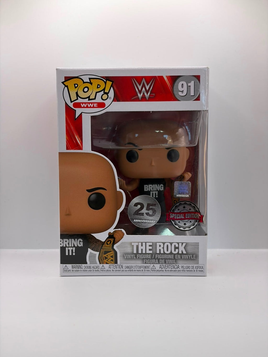 Funko Pop WWE The Rock Special Edition Vinyl Figure #91