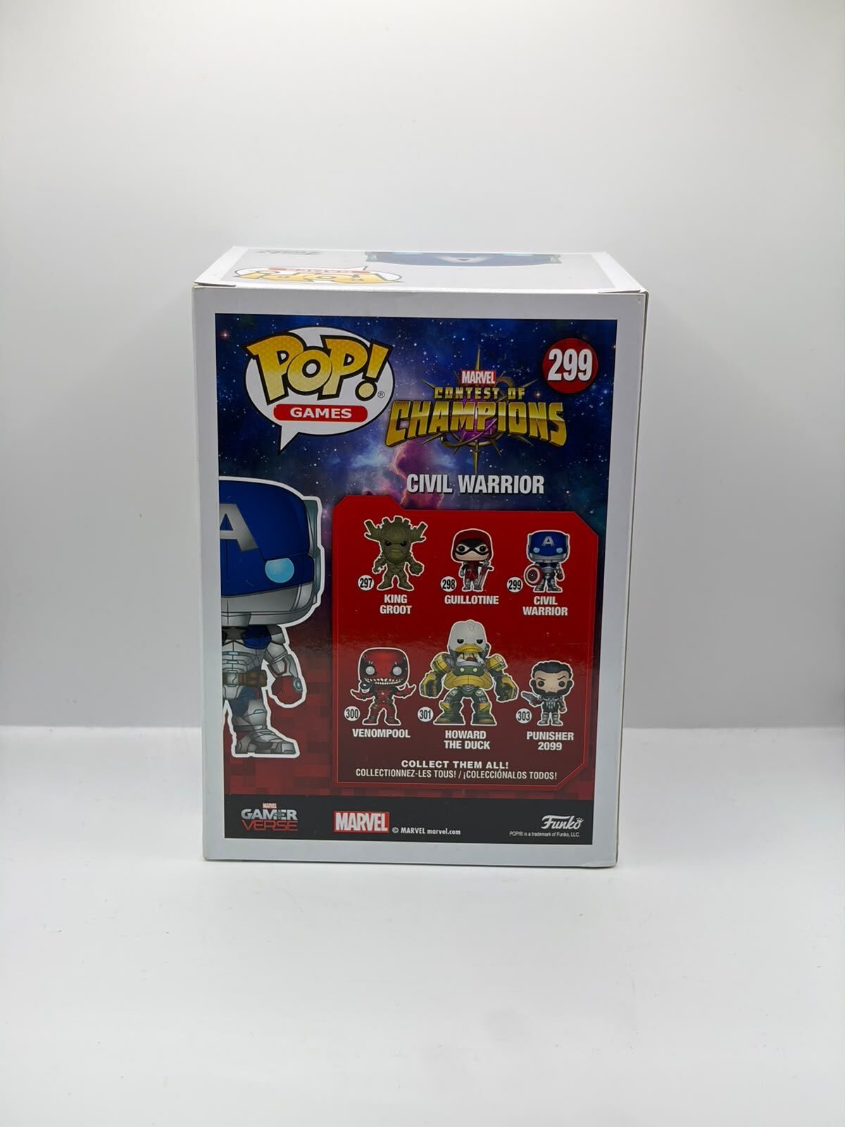 Funko Pop! Games Marvel Contest of Champions Civil Warrior #299 Vinyl Figure,Hot Topic Exclusive