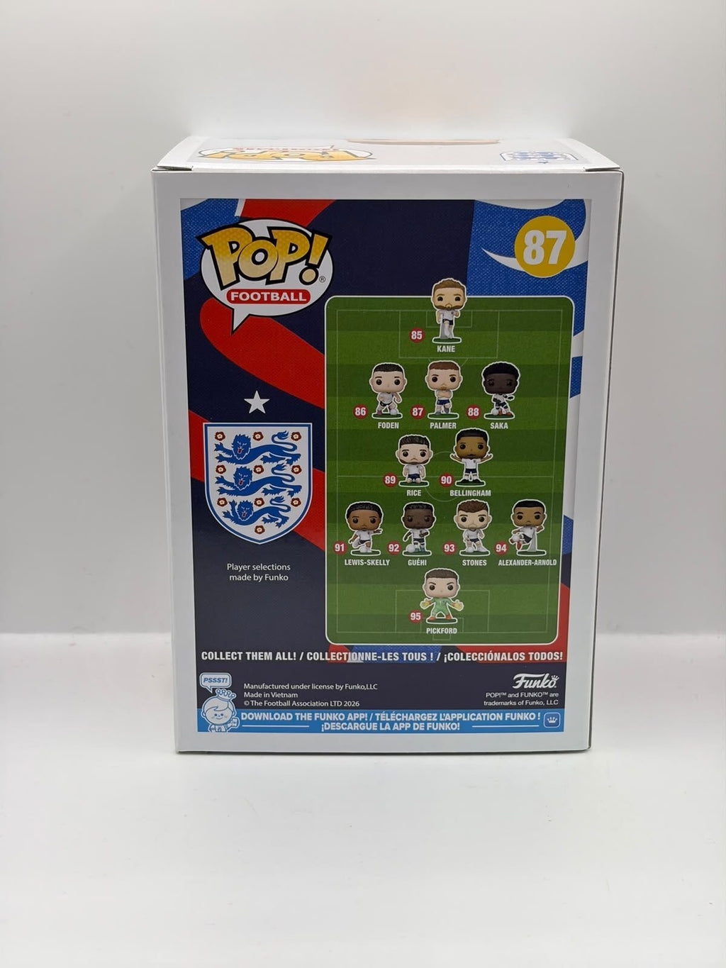 Funko Pop! Football Cole Palmer Vinyl Figure #87 - England National Team