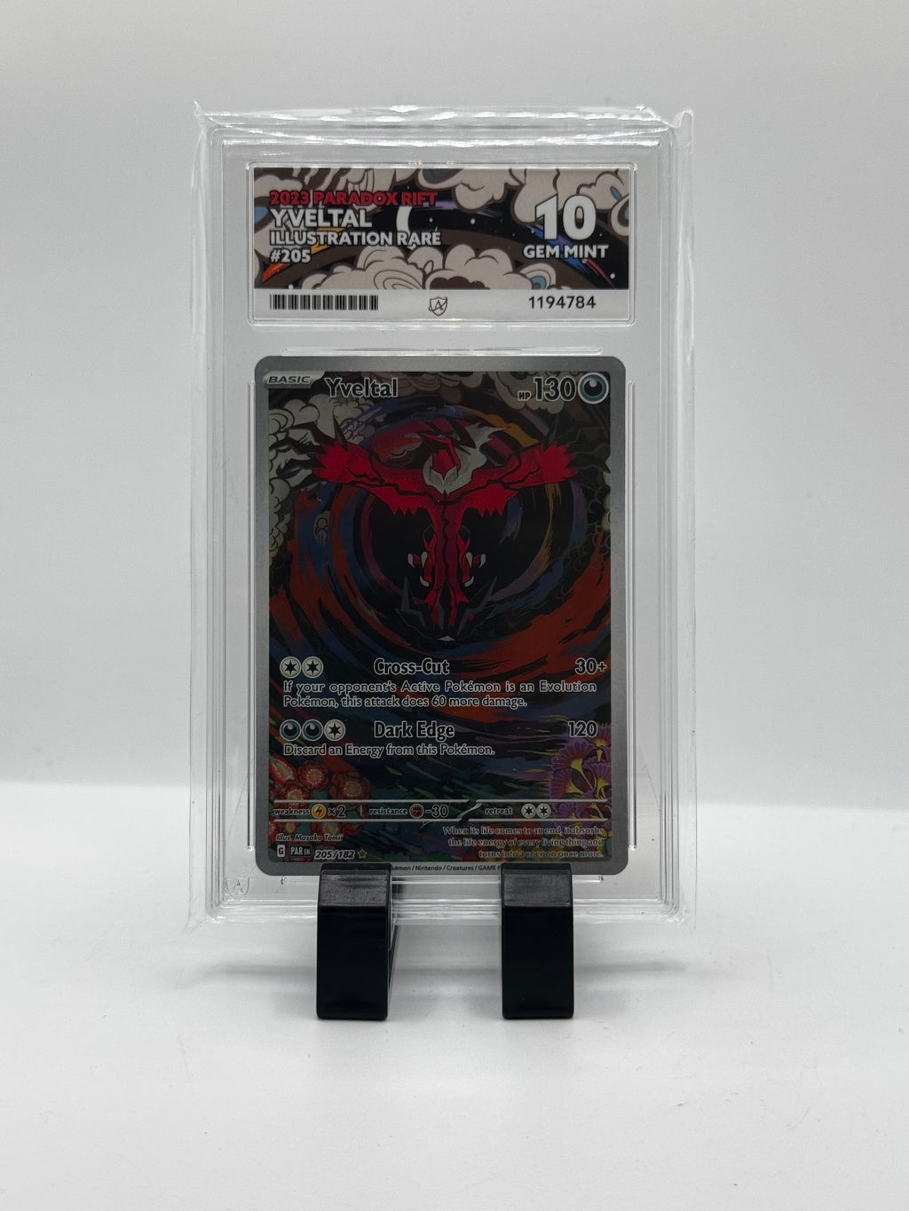 Pokemon Yveltal Illustration Rare 295/182 ACE Graded 10 Gem Mint Card