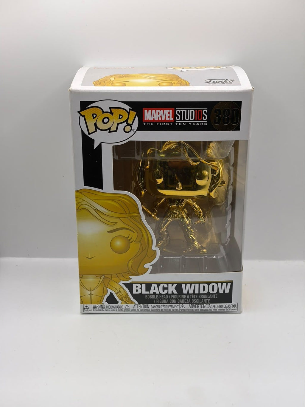 Funko Pop! Marvel Black Widow Gold Chrome #380