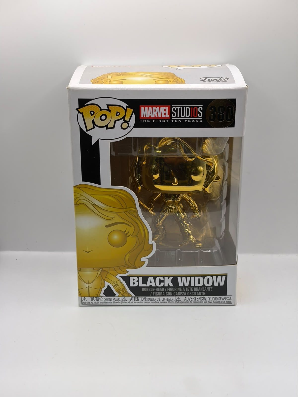 Funko Pop! Marvel Black Widow Gold Chrome #380