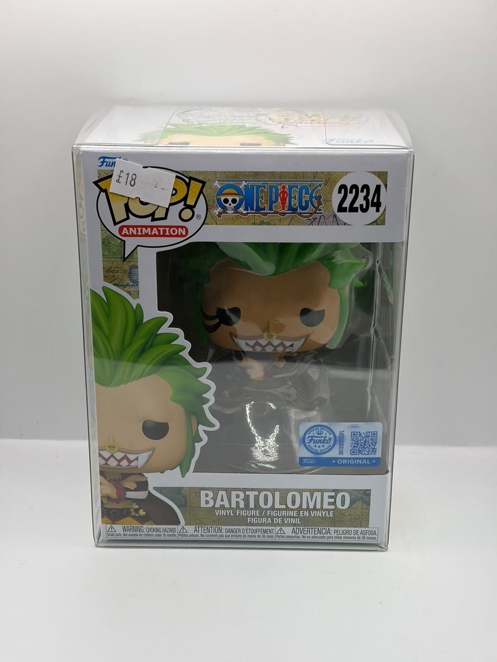 Funko Pop! Animation One Piece Bartolomeo #2234 Vinyl Figure in Box