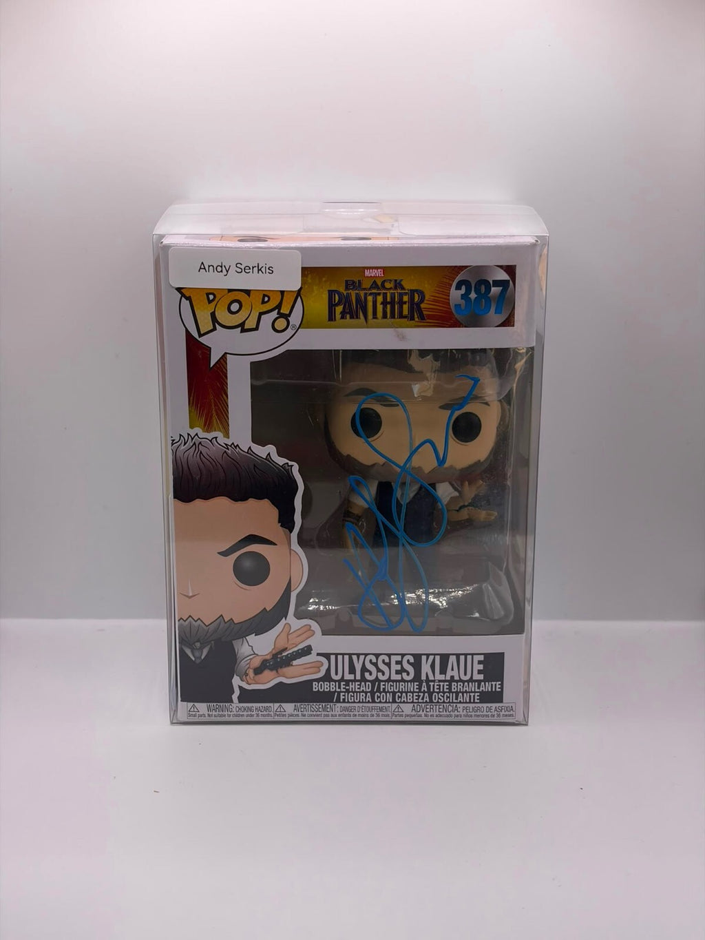 Funko Pop! Marvel Black Panther Ulysses Klaue #387 Signed